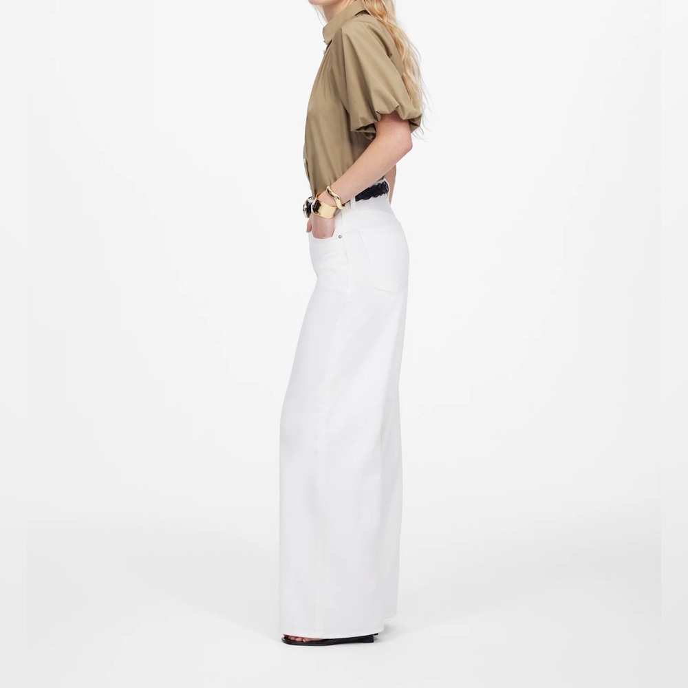 Madewell Women's White Flare Jeans